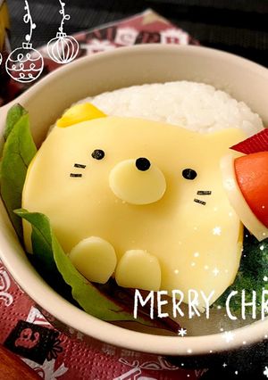 すみっコぐらしデコキャラ弁クリスマスねこ-レシピのメイン写真
