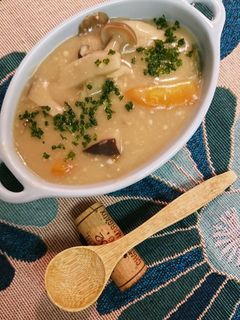 キノコたっぷりホッコリスープ-レシピのメイン写真