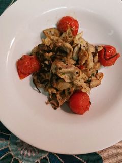 豚とトマトの塩昆布炒め-レシピのメイン写真