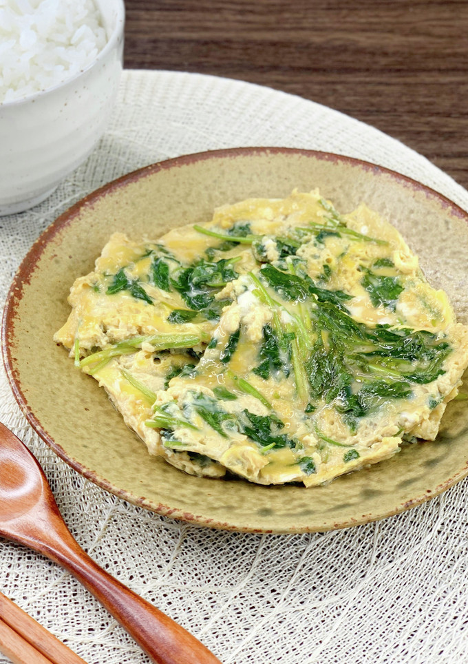 麺つゆで簡単に＊三つ葉のふんわり卵とじ＊-レシピのメイン写真