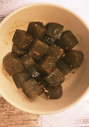簡単！コンニャクのニンニク醤油ステーキ-レシピのメイン写真