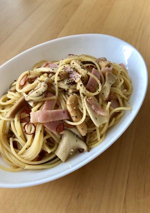 うまっ♡きのことベーコンの簡単和風パスタ-レシピのメイン写真