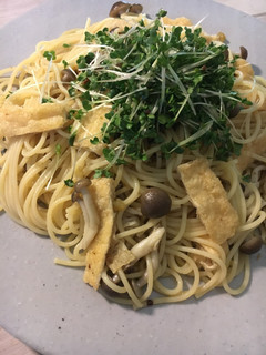 油揚げとしめじの柚子胡椒パスタ-レシピのメイン写真