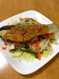 大人の給食☆鮭のチャンチャン焼き-レシピのメイン写真