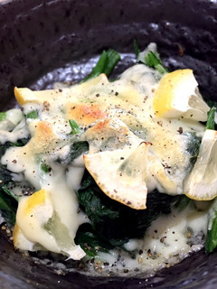 鉄分補給!ほうれん草のレモンチーズ焼き*-レシピのメイン写真