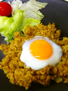 挽肉とツナのカレー炊き込みご飯-レシピのメイン写真