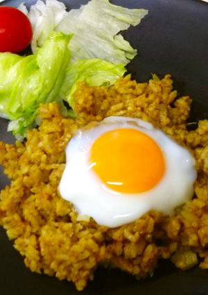 挽肉とツナのカレー炊き込みご飯-レシピのメイン写真