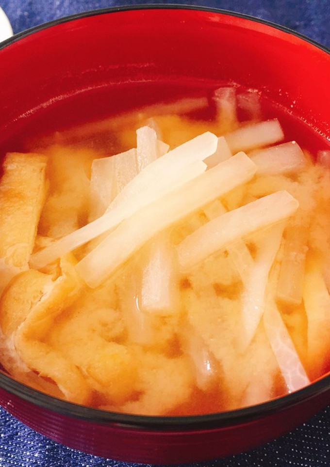 本だしで簡単！基本の大根と油揚げの味噌汁-レシピのメイン写真