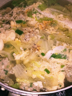 餃子の余りの具で☆中華風スープ☆-レシピのメイン写真