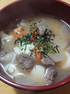 お肉ゴロゴロ!我が家の食べる豚汁☆-レシピのメイン写真