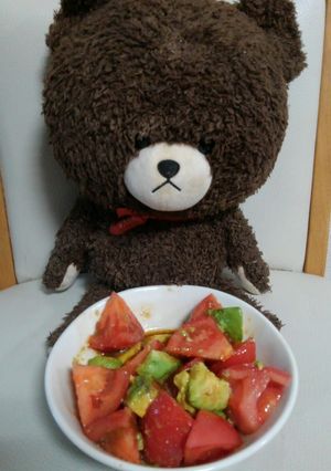 アボカドトマトわさび醤油梅肉ドレサラダ-レシピのメイン写真