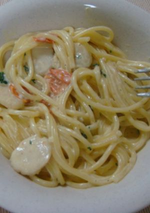 トマト風味のクリームパスタ♪-レシピのメイン写真