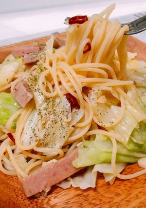 一人暮らしのスパムdeペペロンチーノ-レシピのメイン写真