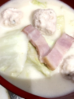 白菜とベーコンのホワイトソース煮-レシピのメイン写真