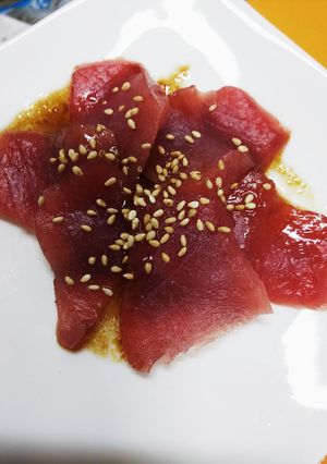 簡単うまうま！マグロのカルパッチョ-レシピのメイン写真