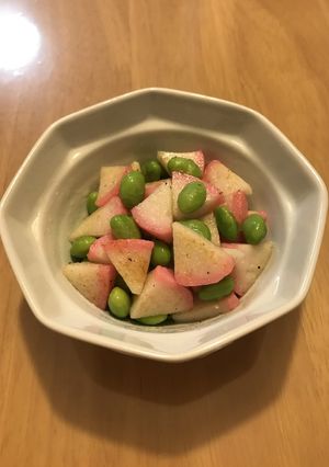 かまぼこ＆枝豆の塩コショウ炒め☆-レシピのメイン写真
