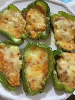 ピーマンのツナチーズ焼き♡-レシピのメイン写真