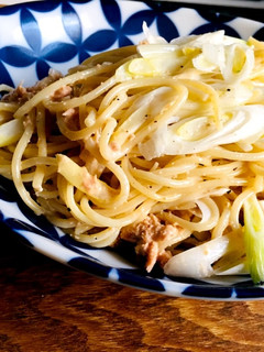 鮭フレークとネギだけ 生クリームパスタ-レシピのメイン写真