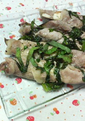 ✿ナスの❀あっさり豚巻き✿梅シソ味-レシピのメイン写真