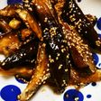 レンジで簡単・茄子の甘酢炒め