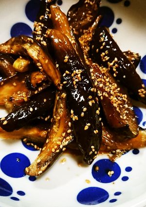 レンジで簡単・茄子の甘酢炒め-レシピのメイン写真