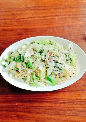 アンチョビ（ツナでも可）と野菜のパスタ-レシピのメイン写真