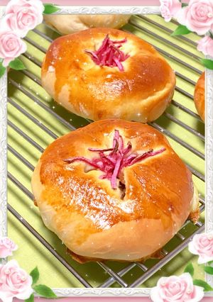 バンズ型で焼きそばパン〜(o˘◡˘o)♡-レシピのメイン写真