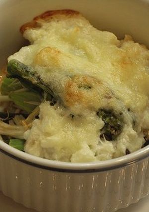 ヘルシー♪菜の花の長いも焼き-レシピのメイン写真