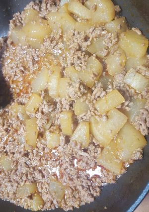 大根とひき肉のピリ辛味噌煮-レシピのメイン写真