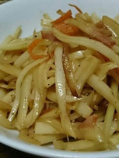 野菜の皮で、きんぴら-レシピのメイン写真