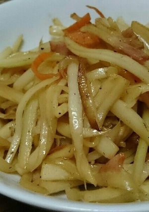 野菜の皮で、きんぴら-レシピのメイン写真