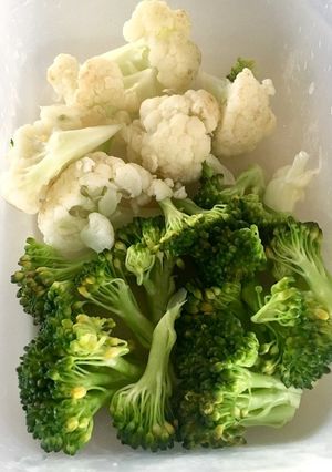レンジで温野菜★ブロッコリーカリフラワー-レシピのメイン写真