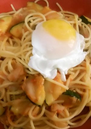 生トマトでズッキーニとツナのトマトパスタ-レシピのメイン写真
