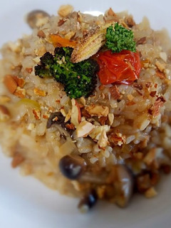 キノコと甘酒豆乳リゾット焼き野菜を添えて-レシピのメイン写真