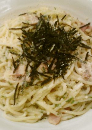 簡単ランチ　大葉の和風ジェノベーゼパスタ-レシピのメイン写真
