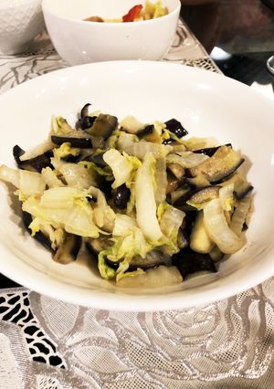 茄子と白菜のマヨネーズ炒め-レシピのメイン写真