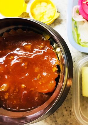 スープジャー保温弁当☆時短ミートペンネ-レシピのメイン写真