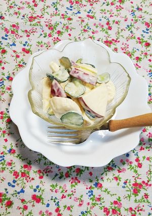 りんごサラダ～懐かしい給食の味♪-レシピのメイン写真