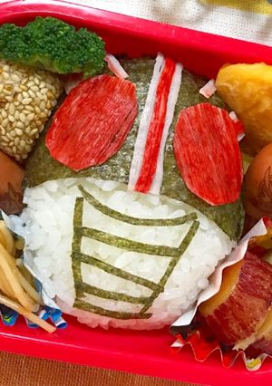 仮面ライダーBLACKキャラ弁-レシピのメイン写真