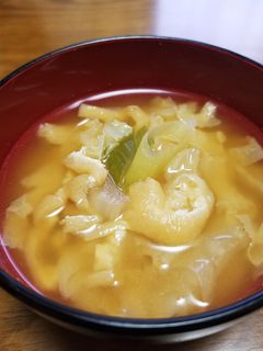 ☆白菜・油揚げ・ネギのお味噌汁☆-レシピのメイン写真