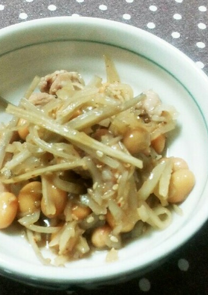菊芋と大豆の煮物(きんぴら風)-レシピのメイン写真