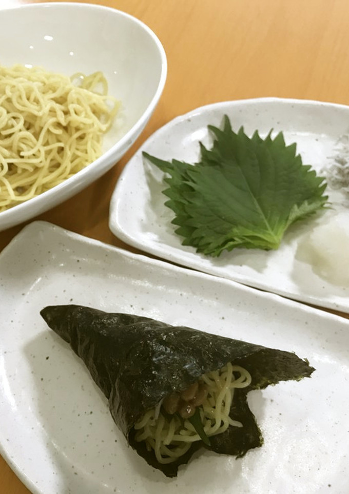 美人レシピ・手巻き焼そば 和風トッピング-レシピのメイン写真