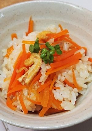 ✿人参ご飯✿ 子供喜ぶ混ぜご飯-レシピのメイン写真