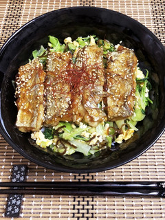 太刀魚はんぺんバーグのゴマ照り焼き丼-レシピのメイン写真