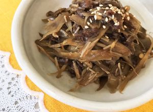 牛しぐれ煮。ごぼう・えのき入り。お弁当に-レシピのメイン写真