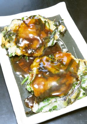 時短簡単☆モッチリ食感ニラ入りレンコン餅-レシピのメイン写真