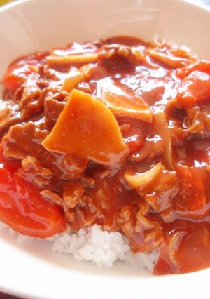 トマト入りハヤシライス-レシピのメイン写真