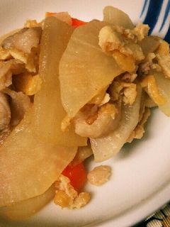 大根使いきりメニュー☆豚肉と炒め煮-レシピのメイン写真
