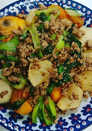 かぶと柿の炒め物-レシピのメイン写真