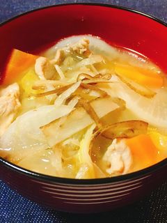 本だし&ストックで簡単!ほっこり絶品豚汁-レシピのメイン写真